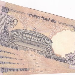 Alternative view of 50 Rs YV REDDY Five 786 Ending Fancy Numbers Notes Lot