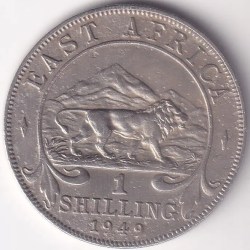 East Africa 1949 One Shilling Nickel Coin King George VI