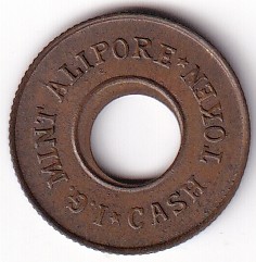 25 paise holed alipore token