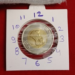 Twenty Rs Rain Drop 11"o Clock Error Coin 2020 Year Bombay Mint
