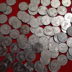 One Rs FSS Scares Coins Saint Dnyaneshwar or Cellular Jail 111 Pcs Given Republic of India