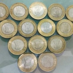 Alternative view of 10 Rupees 2011,12,13,14,15,16,17,18,19,20,21,22,23& 2024 Fourteen Coin Set of Republic India Commemorative Brass Nikel Coin