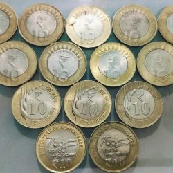 10 Rupees 2011,12,13,14,15,16,17,18,19,20,21,22,23& 2024 Fourteen Coin Set of Republic India Commemorative Brass Nikel Coin