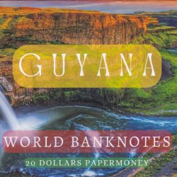 Alternative view of GUYANA 20 DOLLARS UNC NOTE WITH BEAUTIFUL PACKING