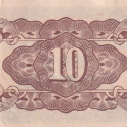 Alternative view of Philippines 10 Centavos 1942 Japanese Government rare lowest price Note
