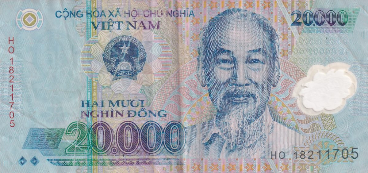 Vietnam 20 000 Đồng rare POLYMER NOTE #B-2