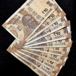 USED 10 Rupee Note of 10 Different Birthday Special Date Notes Collection Same 10 Notes Set Given