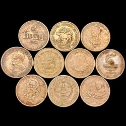 10 Different 5 Rupee Commemorative Coin of India Collection in Used Condition at Lowest Price