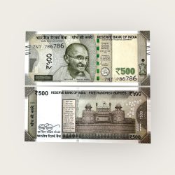 Rs 500 India Banknote Solid Holy Fancy Number 786786 Gem UNC Unique and Rare