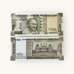 Rs 500 India Banknote Holy Fancy Number 786000 Gem Unc Unique and Rare