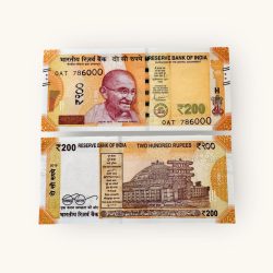 Rs 200 India Banknote Holy Fancy Number 786000 Gem Unc Unique and Rare