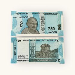 Rs 50 India Banknote Holy Fancy Number 786000 Gem Unc Unique and Rare