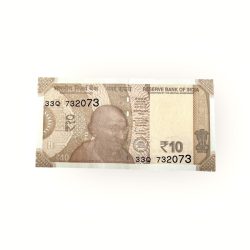Rs 10 India Banknote Error Dry Print Unique and Rare