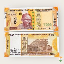 Rs 100 India Banknote Low Serial Number 000143 Issue Gem Unc Unique and Rare