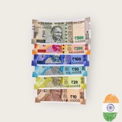 Rs 10 to 500 India Banknote Solid Fancy Set 333333 Unc Unique and Rare