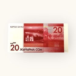 Alternative view of Kyrgistan 20 Som World Country Serial Packet Unc Issue Very Very Unique and Rare