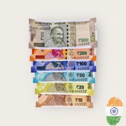 Rs 10 to 500 Solid Fancy India Banknote Lucky Number 222222 Unc Unique and Rare