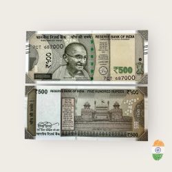 Rs 500 India Banknote Low Serial Number 687000 Issue Gem Unc Unique and Rare