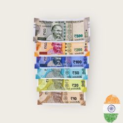 Rs 10 to 500 India Banknote Solid Fancy Set 666666 Unc Unique and Rare