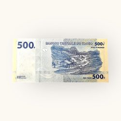 Alternative view of 500 Banco Du Congo with Diamonds on front World Country Serial Packet Unc Issue Very Very Unique and Rare