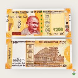 Rs 200 India Banknote Republic Day Number 260150 Issue Gem Unc Unique and Rare