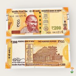 Rs 200 India Banknote SAI RAM 541214 Issue Gem Unc Unique and Rare