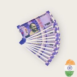 Rs 100 India Banknote Solid Fancy Set 111111 to 999999 Gem UNC Unique and Rare