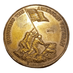 AMERICAN FREEDOM MEDAL 🏅 "Big Size" Year 1978 HONORING THE AMERICAN VETERAN in Top Grade.