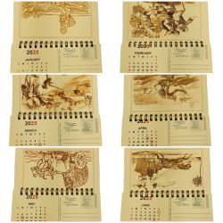 Alternative view of PICTORIAL POST-CARDS "CALENDAR" Year 2025 Theme 75th Years Independence AZADI AMRIT MAHOTSAV Unique Item **RARE** Mint Condition.