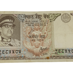 NEPAL Old Early 10 RUPEES Grey Colorful Issue Two Antilopes **RARE** Collectable Grade.