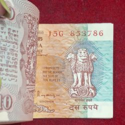 Alternative view of 10 Rupees Shalimar Serial Packet C.Rangarajan with Fancy Number Ending 786