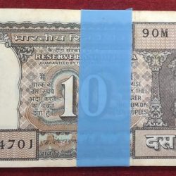 10 Rupees Black Board Serial Packet S. Venkitaramanan with Fancy Number Ending 786