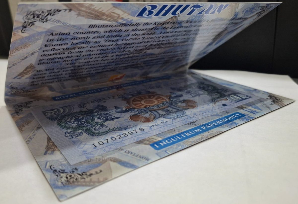 BHUTAN 1 NGULTRUM UNC NOTE WITH BEAUTIFUL PACKING - Image 4