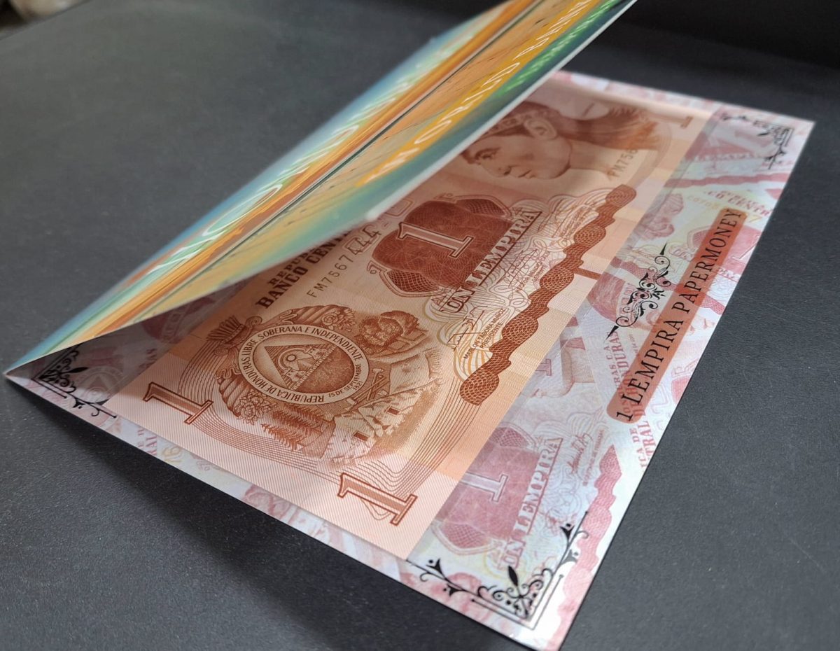 HONDURAS 1 LEMPIRA UNC NOTE WITH BEAUTIFUL PACKING - Image 4