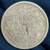1887 ONE RUPEES VICTORIA BRITISH INDIA SILVER EXTREMELY RARE COIN #A-66