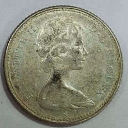 Alternative view of Canada 10 Cents 1967 - Elizabeth II 2nd portrait, Confederation- 80% Commemorative issue RARE SILVER COIN #L-654