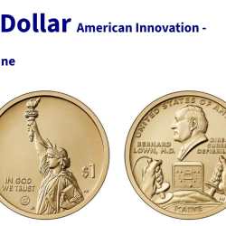 United States 1 Dollar American Innovation - Maine commemorative issue 2024 unc condition coin #L-686