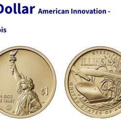 United States 1 Dollar American Innovation - Illinois commemorative 2024 issue gem unc condition coin#L-685