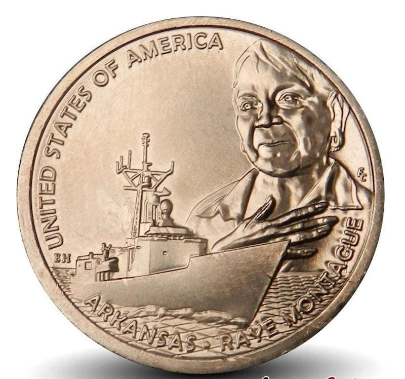 United States 1 Dollar American Innovation - Arkansas commemorative Issue gem unc condition coin #L-683