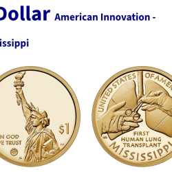 United States 1 Dollar American Innovation - Mississippi commemorative issue gem unc condition coin #L-681