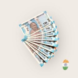 Rs 50 India Banknote Solid Set Gem Unc 001001 to 009009 Latest Issue Unique and Rare