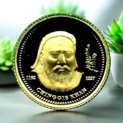 500 Tögrög Chinggis Khaan Pure Gold 999 Mongolia Very Unique and Rare