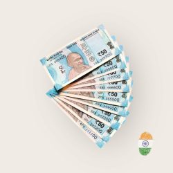 Rs 50 India Banknote Solid Set Gem Unc 999900 to 111100 Latest Issue Unique and Rare