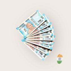Rs 50 India Banknote Solid Set Gem Unc 101101 to 909909 Latest Issue Unique and Rare