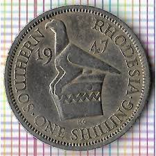 British - Southern Rhodesia - Zimbabwe, 1 Shilling, 1947, George VI, KM# 18b, Circulated Condition.