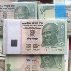 Super Rare💥 5 Rupee Tractor Issue Bundle Signed By BIMAL JALAN Serial Wise 100 Notes Lowest Price Deal