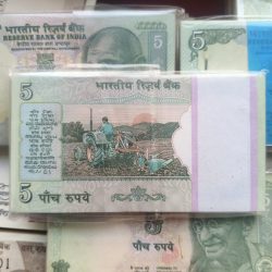 Alternative view of Super Rare💥 5 Rupee Tractor Issue Bundle Signed By BIMAL JALAN Serial Wise 100 Notes Lowest Price Deal