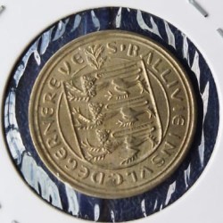 Alternative view of Guernsey, 5 Pence, 1968, KM# 23, Condition as per image.