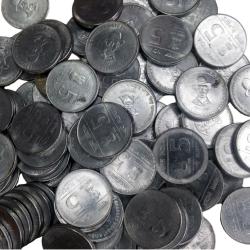 10 Coin Lot of 5 Rupee Sardar Bhagat Singh Randomly Coin Given