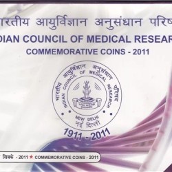 UNC SET of ICMR 5 Rupees and 100 Rupees Coins Blister Rare